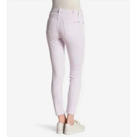 NEW 7 FOR ALL MANKIND gwenevere mid waist skinny jeans in purple