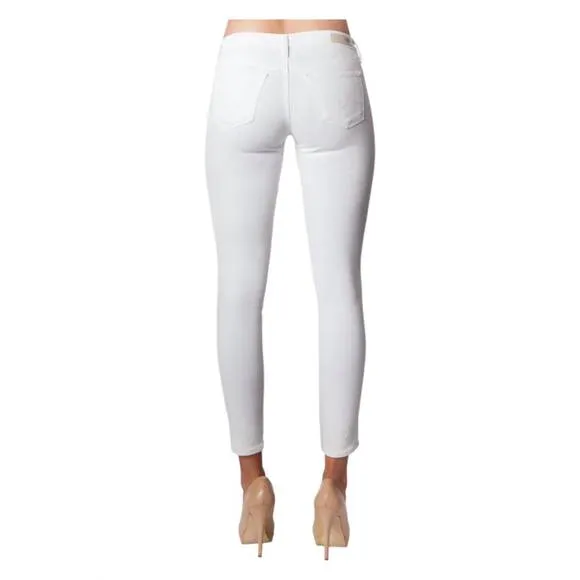 NEW AG JEANS the legging ankle jeans in white