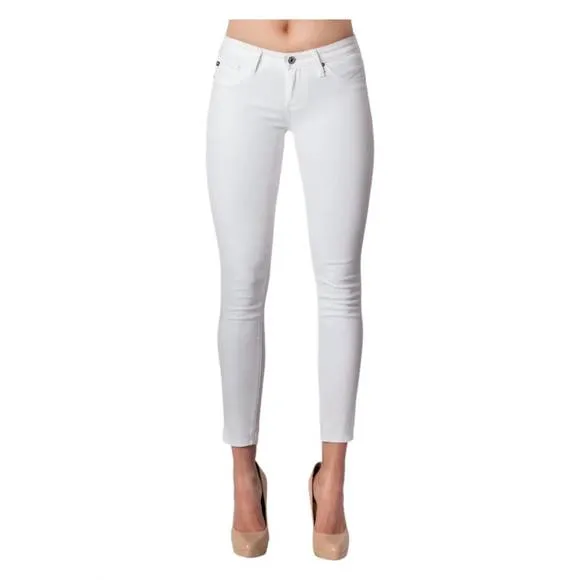 NEW AG JEANS the legging ankle jeans in white