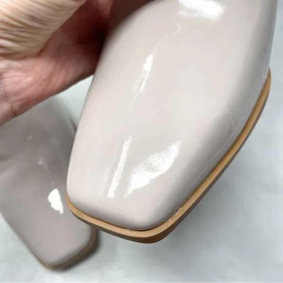NEW Aldo Audrella Patent Square Toe Block Heel Gogo Ankle Booties Shoes Retro 11