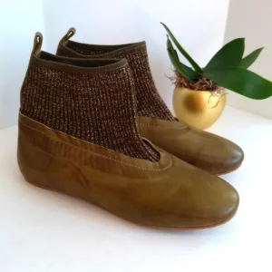 NEW ! Antelope collection genuine leather green boots