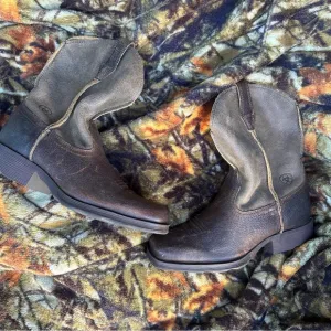 NEW! ARIAT BOYS' EARTH RAMBLER WESTERN BOOTS - SQUARE TOE Size 13