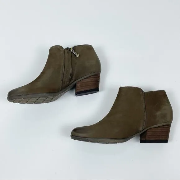 NEW Blondo Villa Waterproof Ankle Boots Booties Taupe Nubuck 6.5