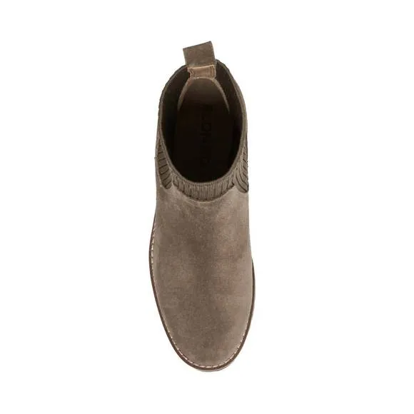 NEW BLONDO women's waterproof darren bootie in dark taupe suede