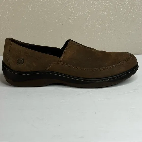 New Born Lex Comfort Slip On Brown Suede Shoes Women’s Size 9.5 Walking, Working