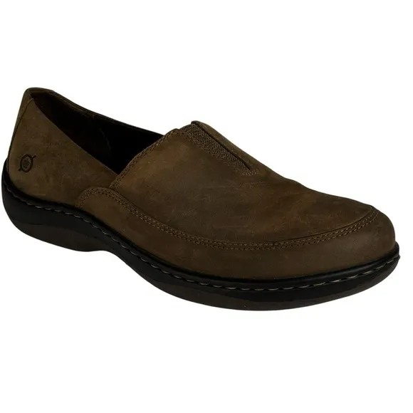 New Born Lex Comfort Slip On Brown Suede Shoes Women’s Size 9.5 Walking, Working