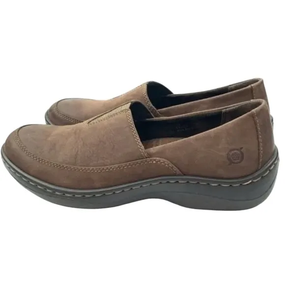New Born Lex Comfort Slip On Brown Suede Shoes Women’s Size 9.5 Walking, Working