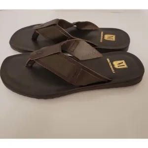 New BRUNO MAGLI Sandals Flip Flops Brown Leather Size 8 MSRP $299 Amalfi