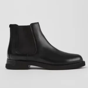 New Camper Iman Black leather chelsea boots women low Ankle size 37 USA 7