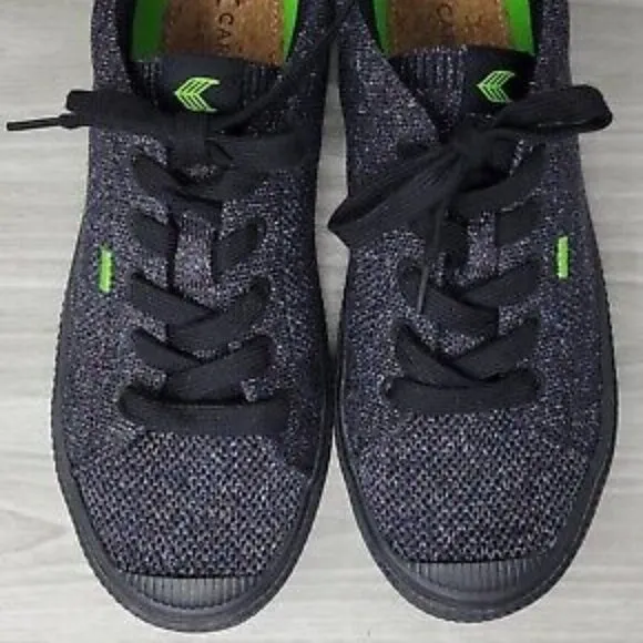 new Cariuma Ibi Low Stone Black Knit Sneakers Shoes in stone black 2T6