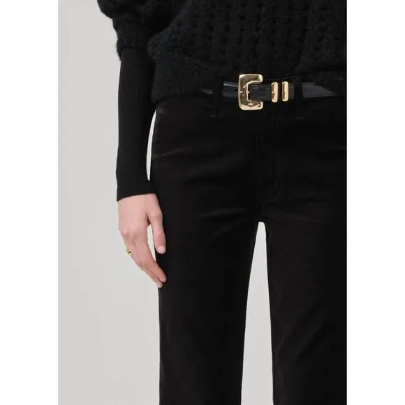 NEW CITIZENS OF HUMANITY isola cropped in velvet black