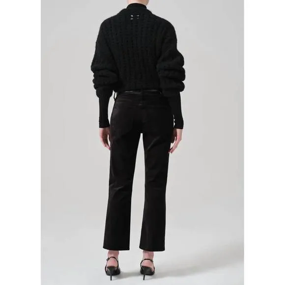 NEW CITIZENS OF HUMANITY isola cropped in velvet black