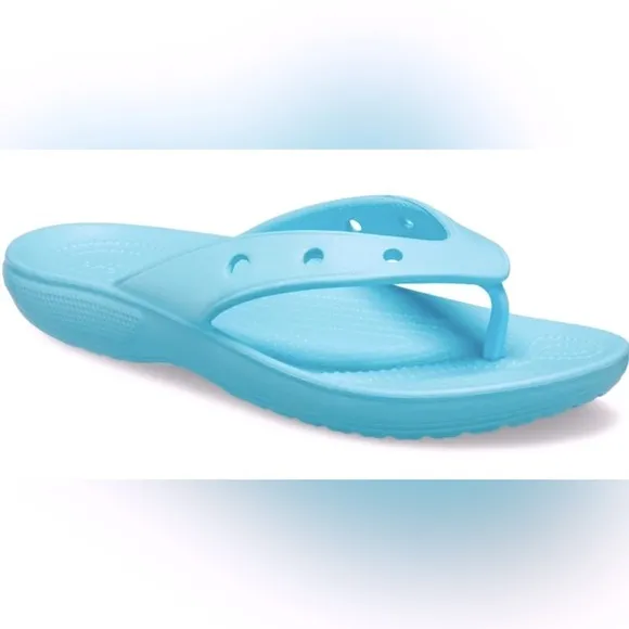 New Crocs Disney’s Cinderella Blue Sandals Flip Flops 🩴 ~ Woman’s 8  (207713)