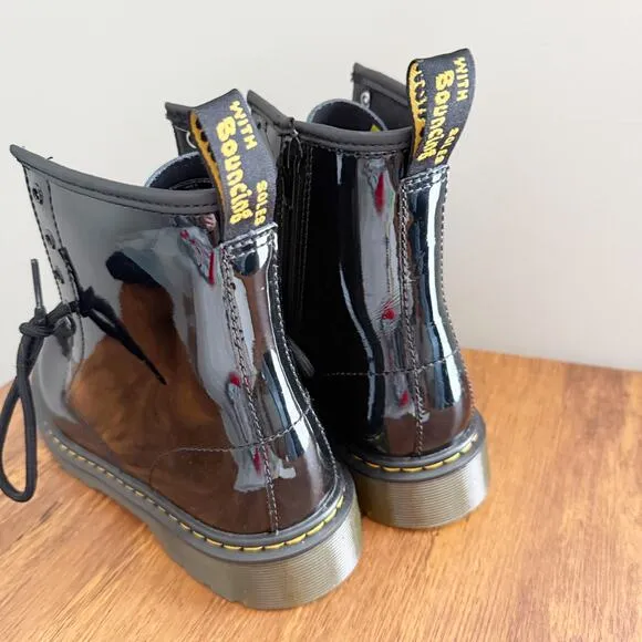 NEW Dr. Martens 1460 Patent Leather Lace Up Combat Boots Black Women's Size 6