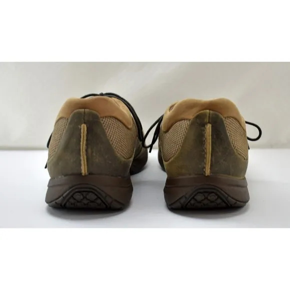 NEW Dunham Oakdale Sport Oxfords Green &amp; Tan Distressed Leather - Men's 9 EEEE