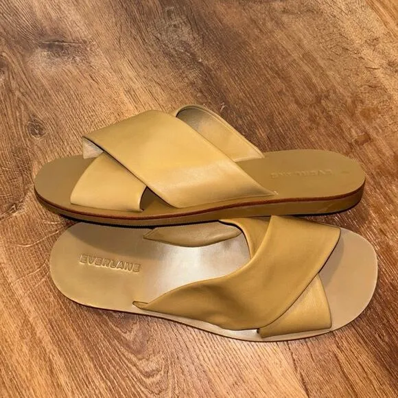 NEW Everlane The Day Crossover Sandal In Sienna Brown Size 7