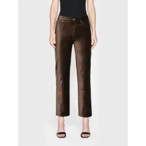 NEW FRAME le sleek straight jeans in peppercorn velvet