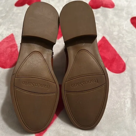 New Franco Sarto Horrace Leather Bootie In Cognac Brown