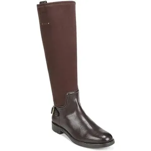New Franco Sarto Merina Flat Riding Boots Women's Size 6.5 M Brown Tall Buckle