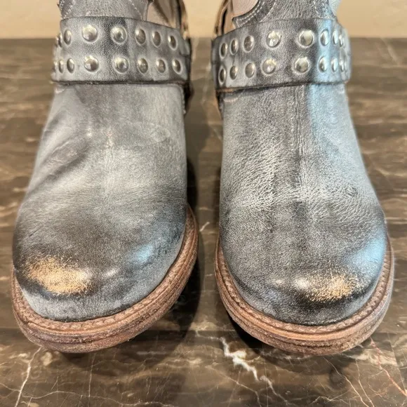 NEW Freebird Ramone “Ice Multi” Leather Harness Ankle Boots