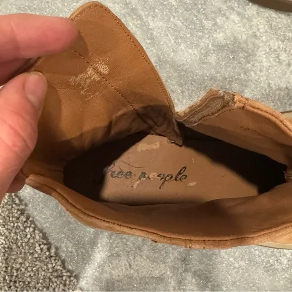 NEW Free People Bodhi Harness Sneaker Bootie Brown Suede boots size 10
