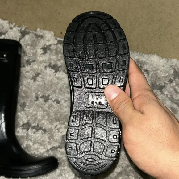 NEW Helly Hansen Veierland Waterproof Tall Rubber Rain Boots Womens Size 5 Black