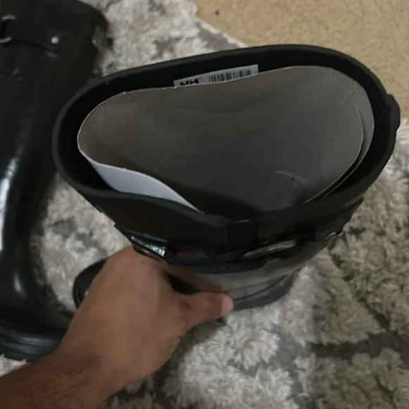 NEW Helly Hansen Veierland Waterproof Tall Rubber Rain Boots Womens Size 5 Black