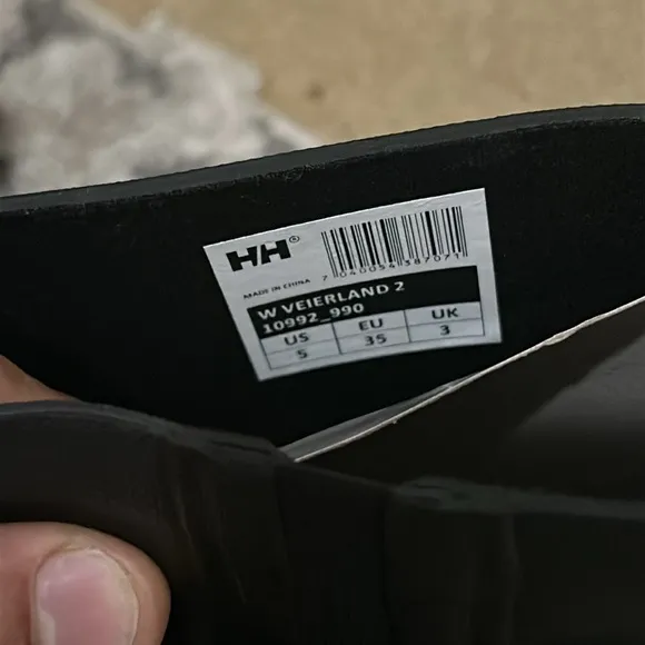 NEW Helly Hansen Veierland Waterproof Tall Rubber Rain Boots Womens Size 5 Black