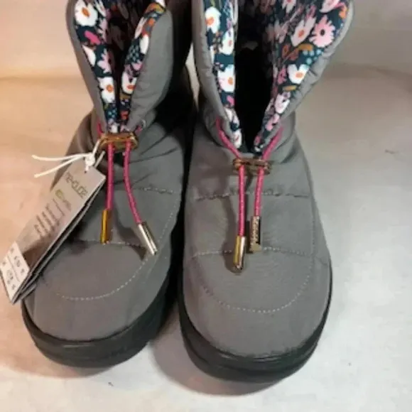 NEW Hey Dude Gray Margot Eco Lightshell Girls Sneakers Booties Shoes NWT