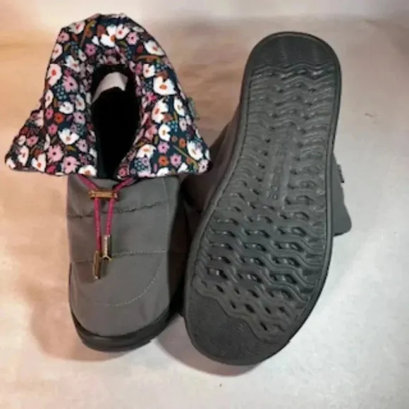 NEW Hey Dude Gray Margot Eco Lightshell Girls Sneakers Booties Shoes NWT
