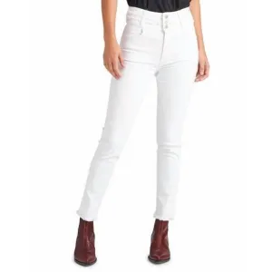 NEW HUDSON vintage holly high rise crop skinny jeans in white