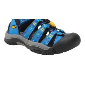 NEW KEEN boy's newport sandal in austern/black