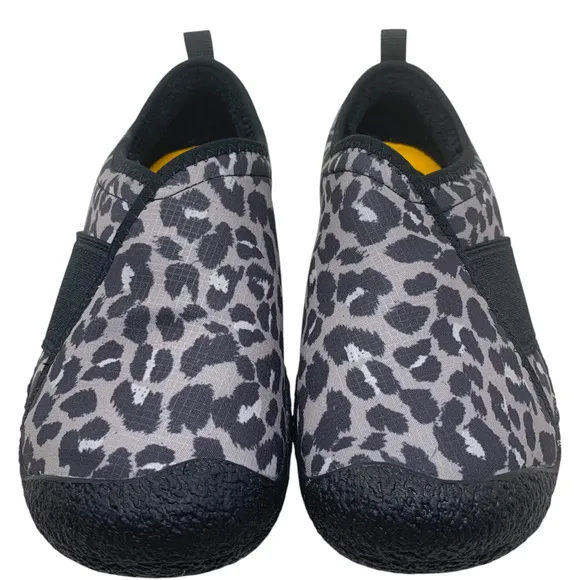 New Keen Howser Wrap Women's Sz 9 Animal Print/Black Slip On Comfort Shoes Boxed