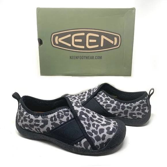 New Keen Howser Wrap Women's Sz 9 Animal Print/Black Slip On Comfort Shoes Boxed