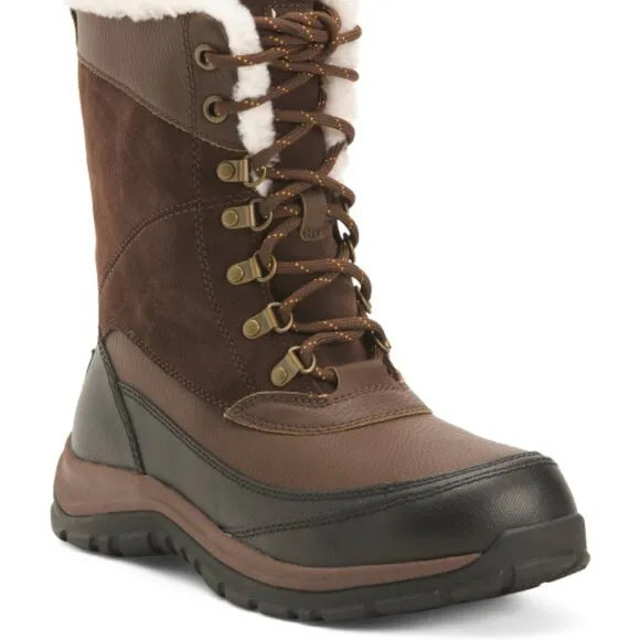 NEW KOOLABURRA BY UGG Men's Rostin Waterproof Tall Pack Boots Grizzly 462MN