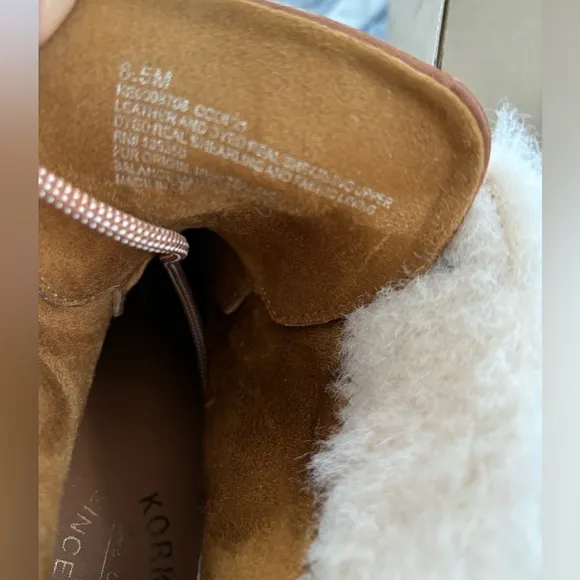 New Kork-Ease Winslet Brown Ambra/Fig Genuine Shearling Winter Hiker Boot, 8.5 M