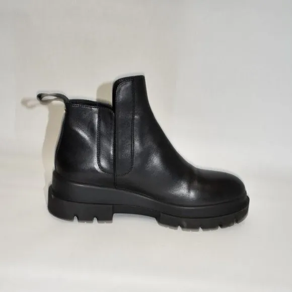 New! LA CANADIENNE Kash Waterproof Platform Bootie Black 39.5 9 US DD351 Italy