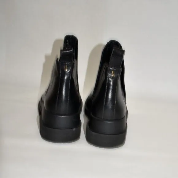 New! LA CANADIENNE Kash Waterproof Platform Bootie Black 39.5 9 US DD351 Italy