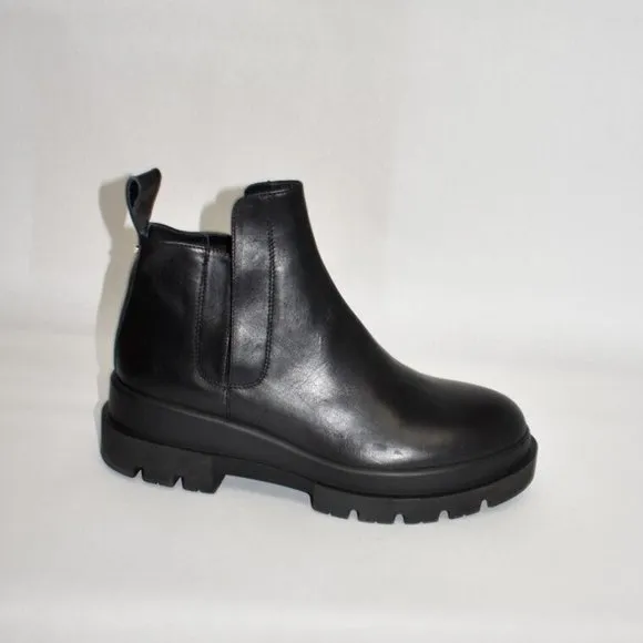 New! LA CANADIENNE Kash Waterproof Platform Bootie Black 39.5 9 US DD351 Italy