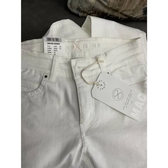 NEW MAC dream skinny jean in white