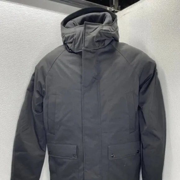 NEW MICHAEL KORS Mens Jacket Black Size M Melrose 2-In-1 Woven Parka Full Zip
