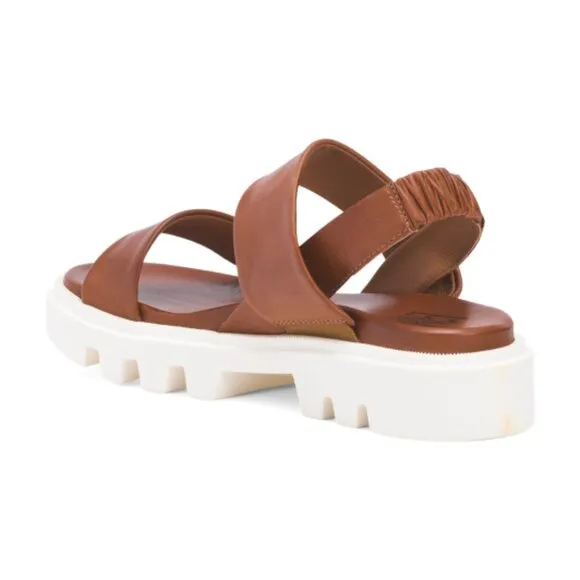 NEW MIZ MOOZ Made In Portugal Leather Paislee Sandals Brandy for women 252