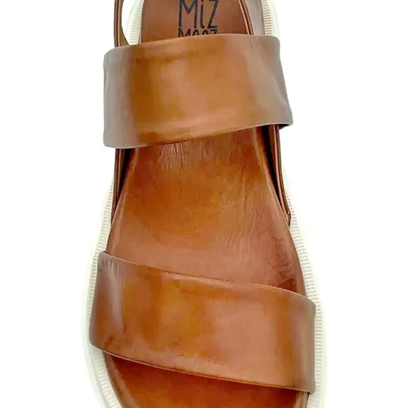 NEW MIZ MOOZ Made In Portugal Leather Paislee Sandals Brandy for women 252