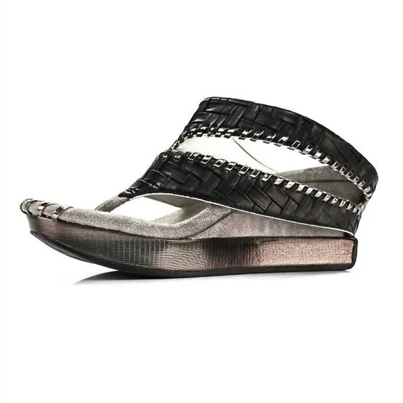 NEW MODZORI tita reversible sandal in white/black