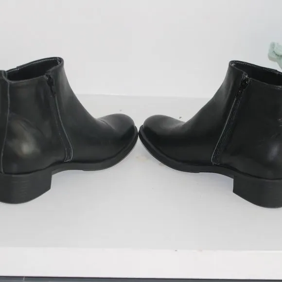 NEW Narf Genuine Leather Ankle Black Boots Womens Sz 37 / 6.5 made in Spain