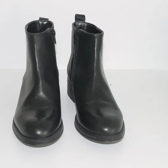 NEW Narf Genuine Leather Ankle Black Boots Womens Sz 37 / 6.5 made in Spain