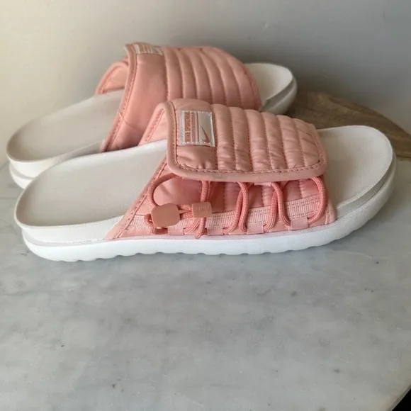 New! Nike Asuna Slide 2 NA White and Pink slides sandals slides size 9
