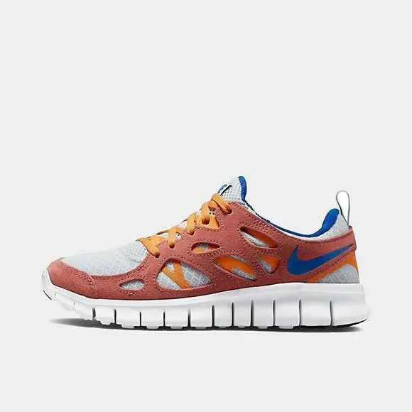 NEW NIKE free run 2 big kids' shoes in aura/game royal