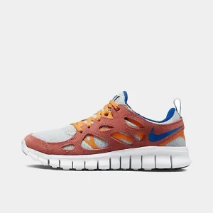 NEW NIKE free run 2 big kids' shoes in aura/game royal