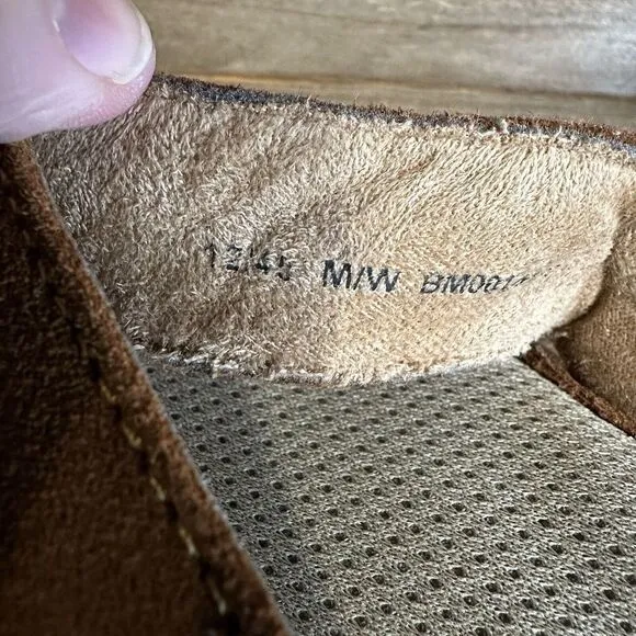 New NWOB Mens‎ Born Bermuda Brown Suede Comfort Flip Flops Sandals Size 12 M